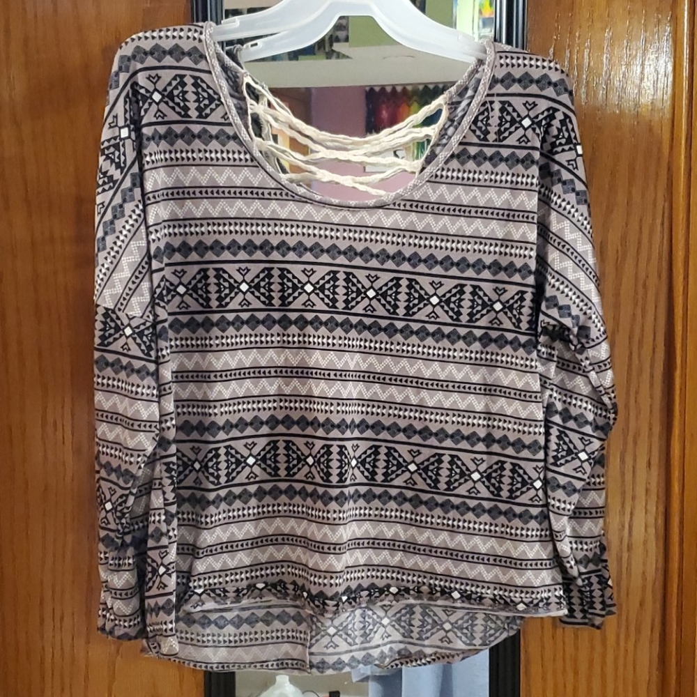 Tribal Print Long Sleeve